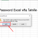 ใส่ Password Excel หรือ ใส่รหัส excel